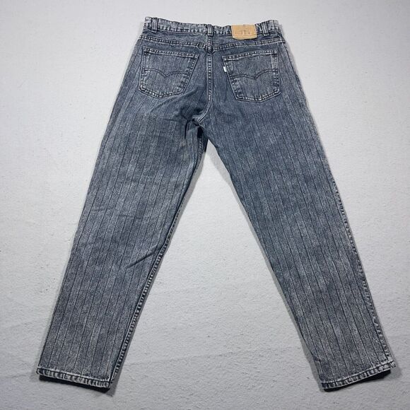 Vintage Levis Jeans Mens 31x30‎ Made In USA SilverTab 550 Herringbone 80s Acid - Picture 11 of 14